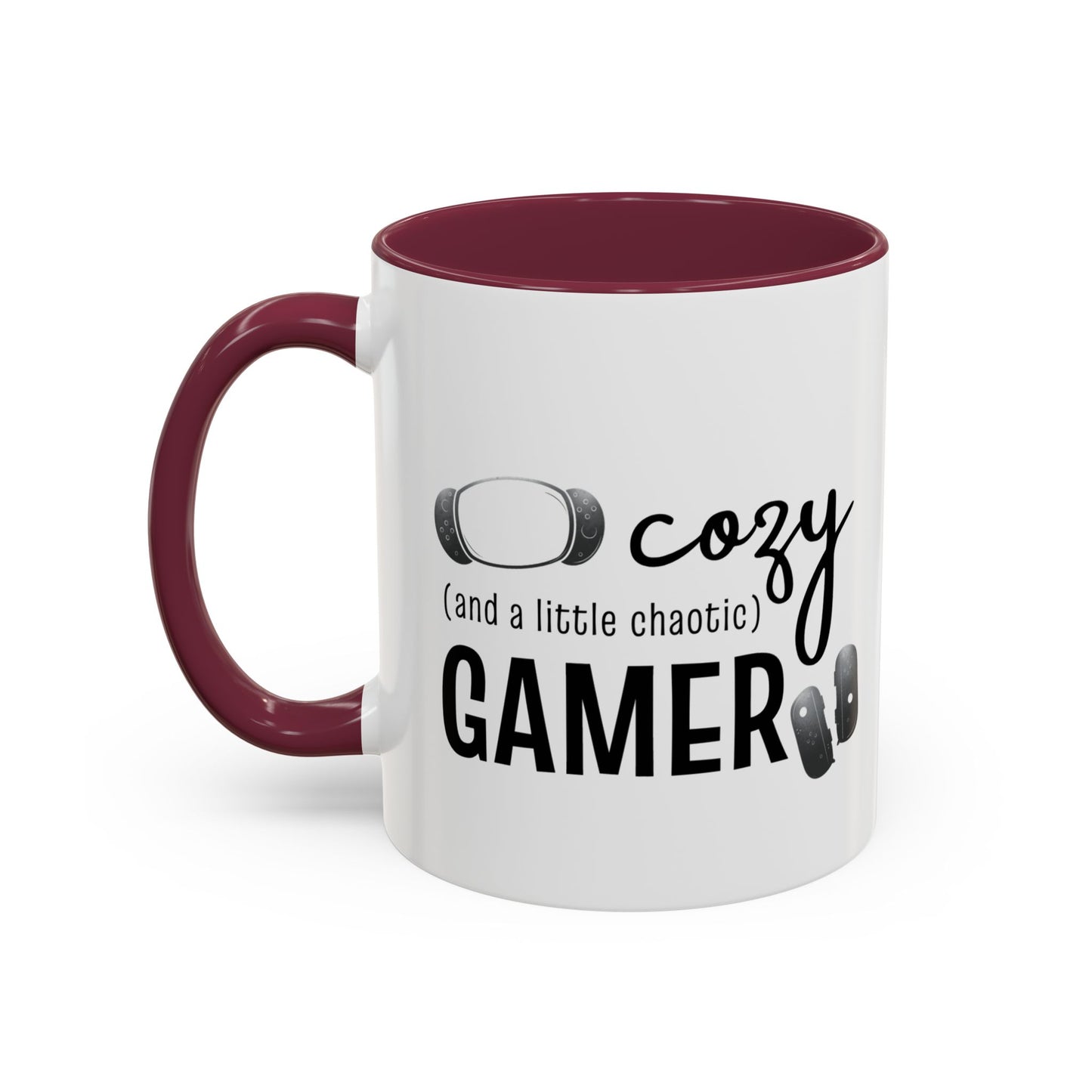 Cozy and a Little Chaotic Gamer Ceramic Coffee & Tea Mug for Game Nights