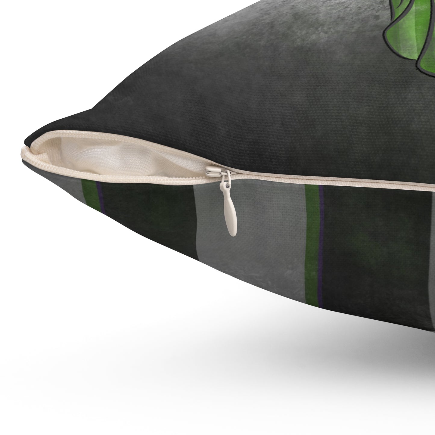 The Ghost with the Most Beetle Juice Spun Polyester Square Pillow and Pillowcase
