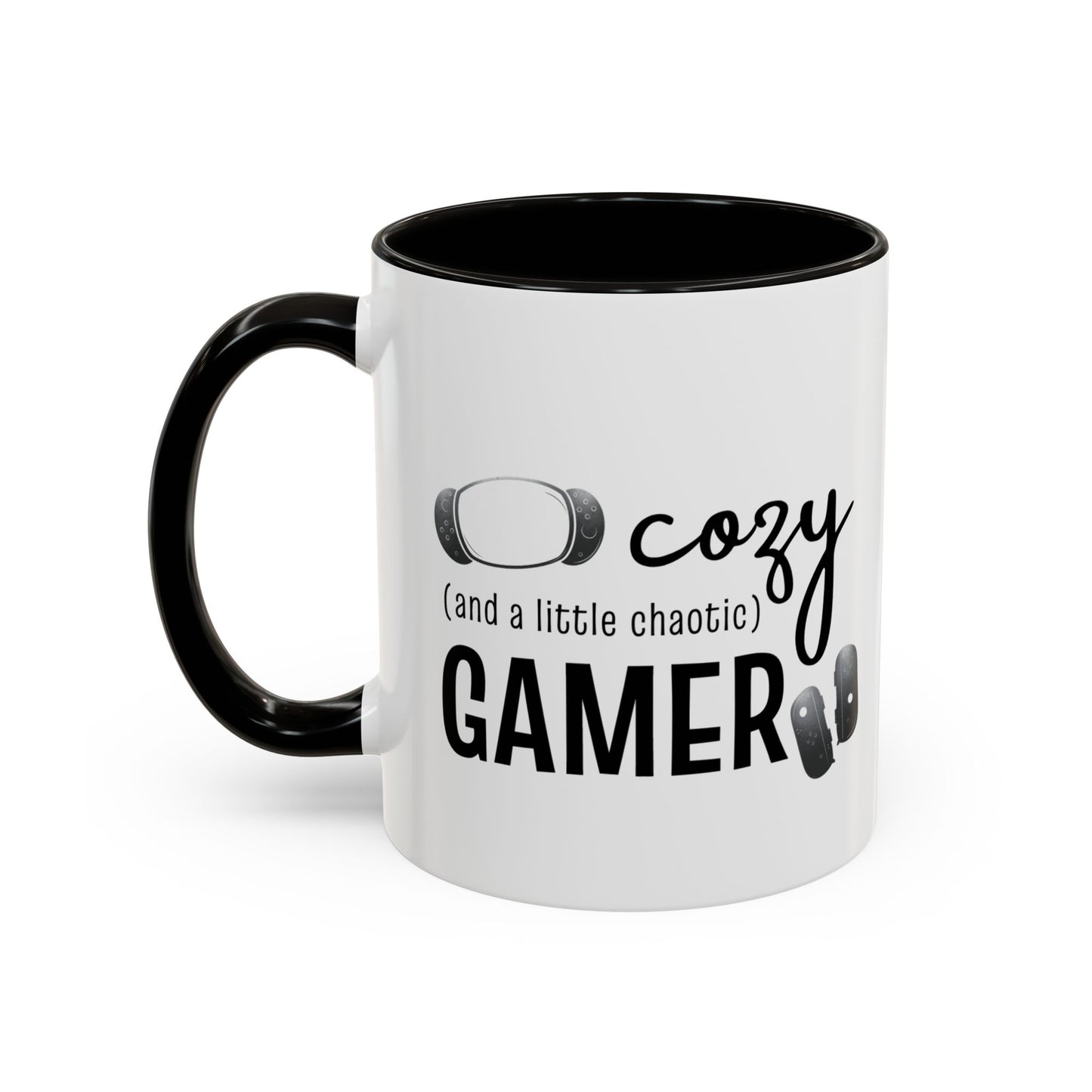 Cozy and a Little Chaotic Gamer Ceramic Coffee & Tea Mug for Game Nights