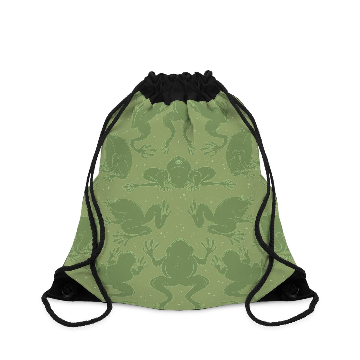 Galaxy Frog Patterned Drawstring Backpack