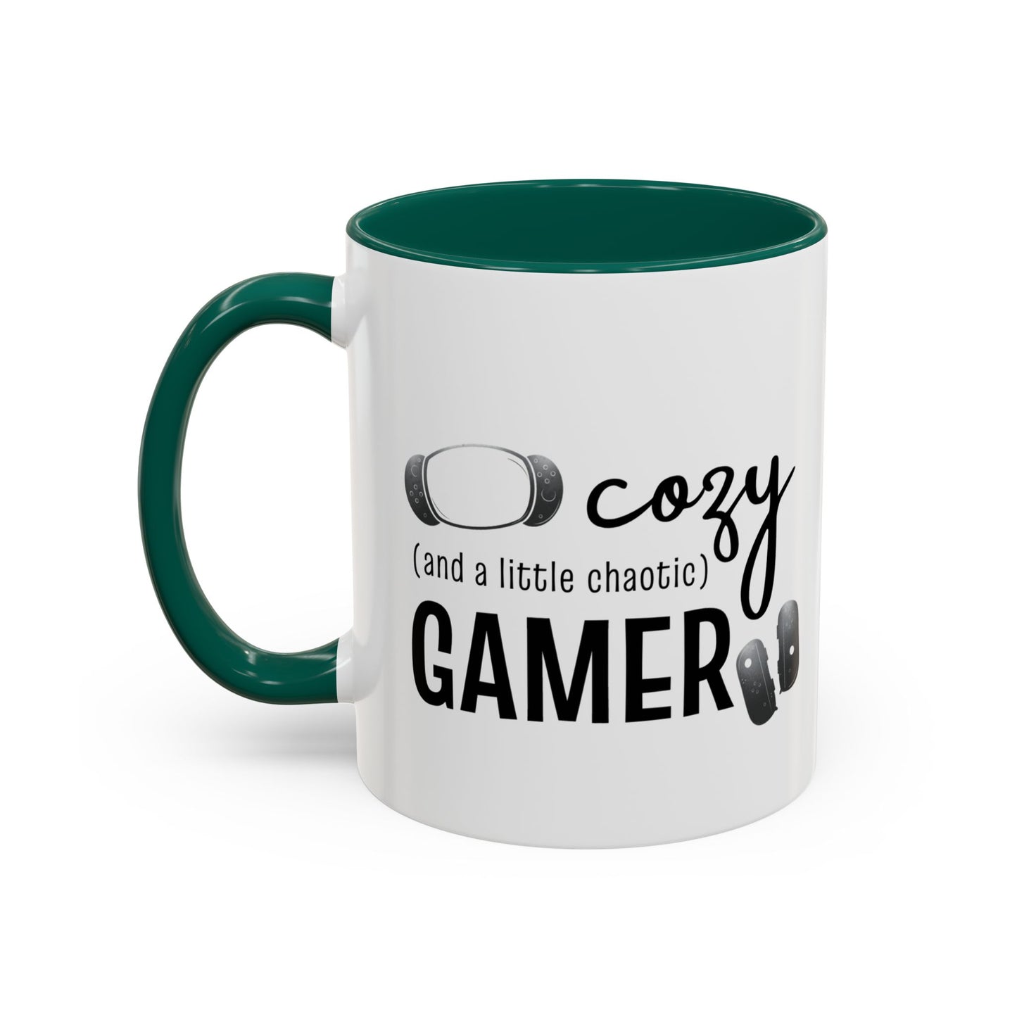 Cozy and a Little Chaotic Gamer Ceramic Coffee & Tea Mug for Game Nights