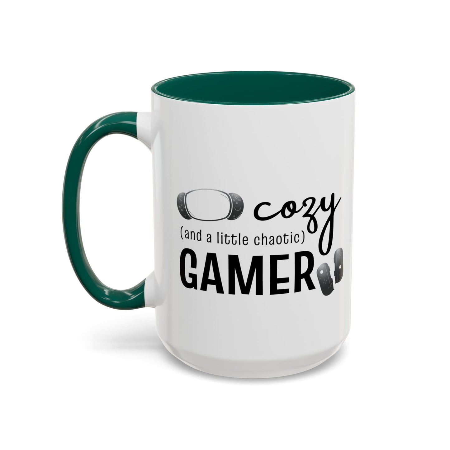 Cozy and a Little Chaotic Gamer Ceramic Coffee & Tea Mug for Game Nights