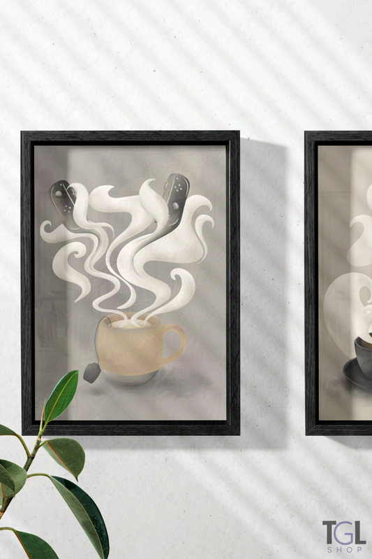 Evening Exhale | Ritual of Play Collection | Framed Cozy Gaming Wall Art