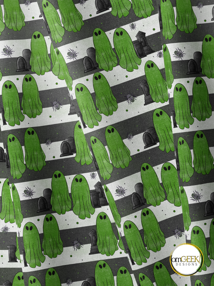 Ghosts with the Most Beetlejuice Graveyard Fabric