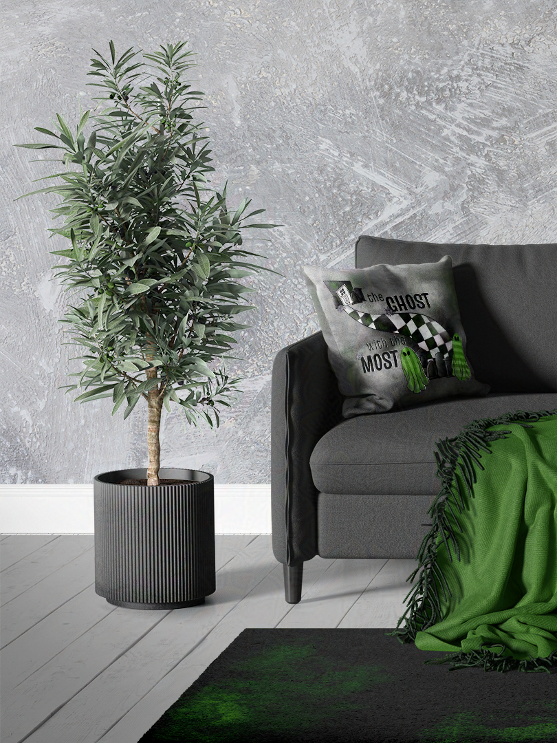 The Ghost with the Most Beetle Juice Spun Polyester Square Pillow and Pillowcase