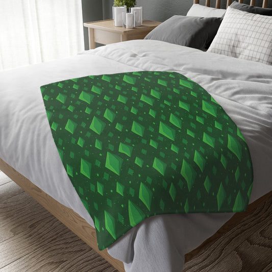 SIMS inspired diamond pattern cozy gaming blanket for gamers