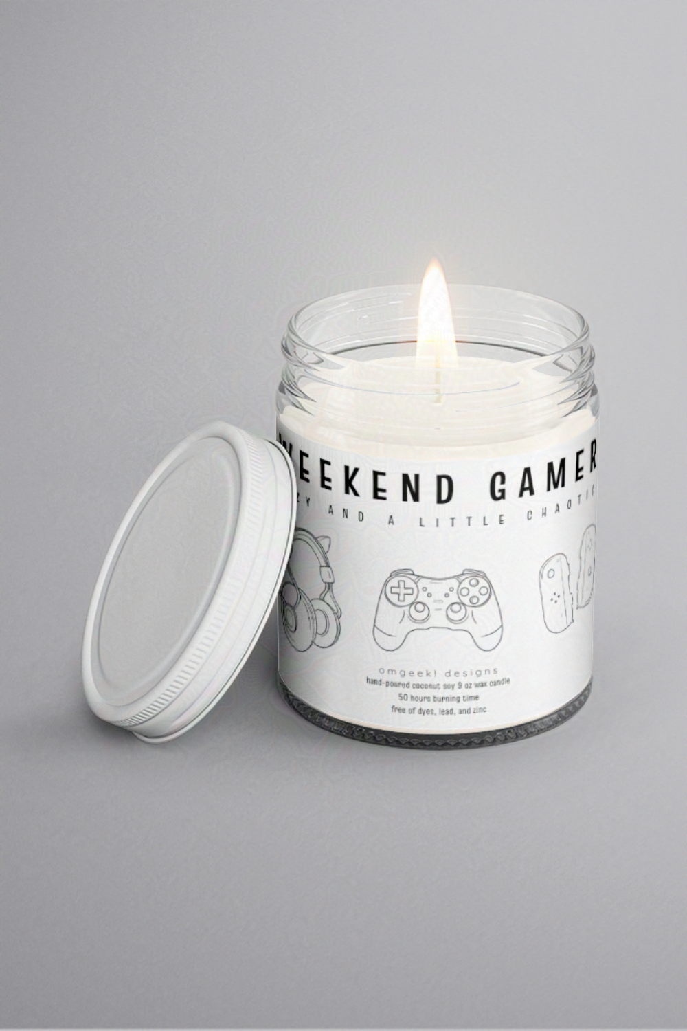 Weekend Gamer – Scented Soy Candle for Chill Gaming Marathons