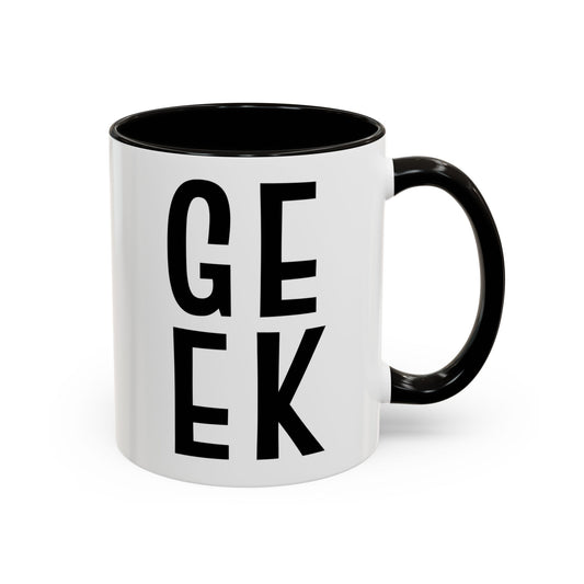 GEEK Ceramic Mug – Minimalist Mug for Gamers & Streamers