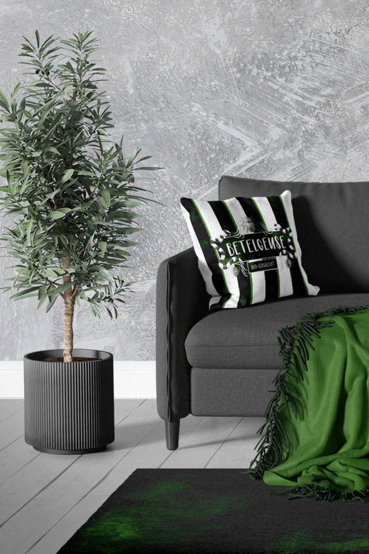 Betelgeuse Monogram Beetle Juice Inspired Square Pillow and Pillowcase