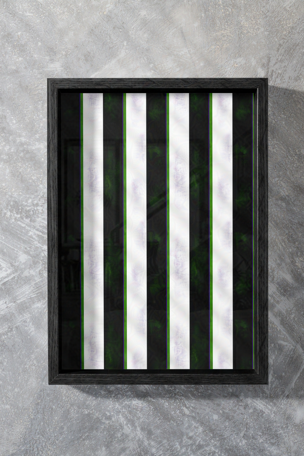 Beetlejuice-Inspired Striped Wall Art | Spooky, Subtle, Stylized Wall Print