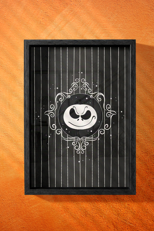 Jack Skellington Pumpkin King-Inspired Wall Art | Spooky, Subtle, Stylized Wall Print