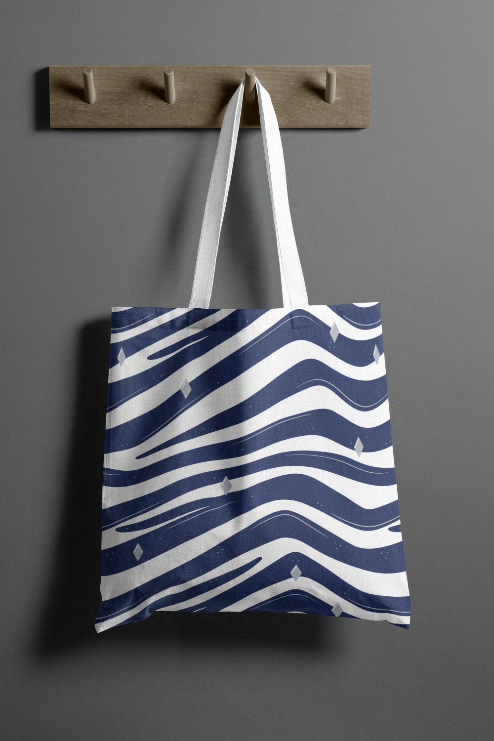 Padawan Blue Striped Tote Bag