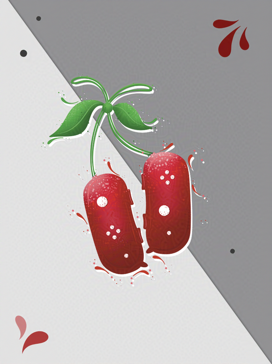 Cherry Coded Handheld Controllers Clear Vinyl Sticker