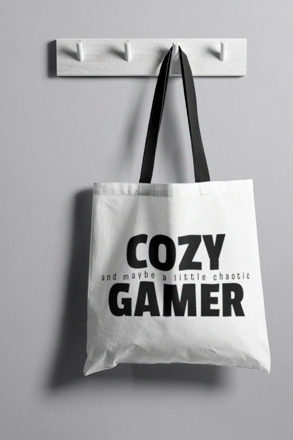 Cozy and Maybe a Little Chaotic Gamer Tote Bag