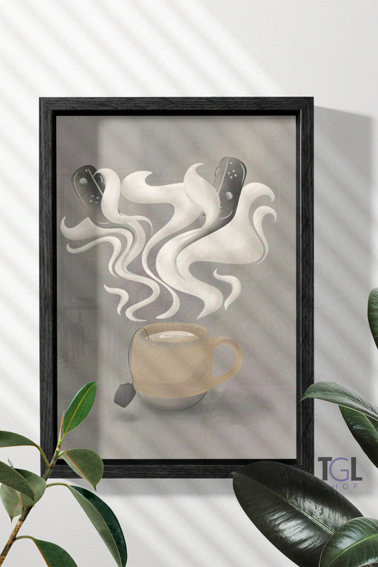 Evening Exhale | Framed Cozy Gaming Wall Art