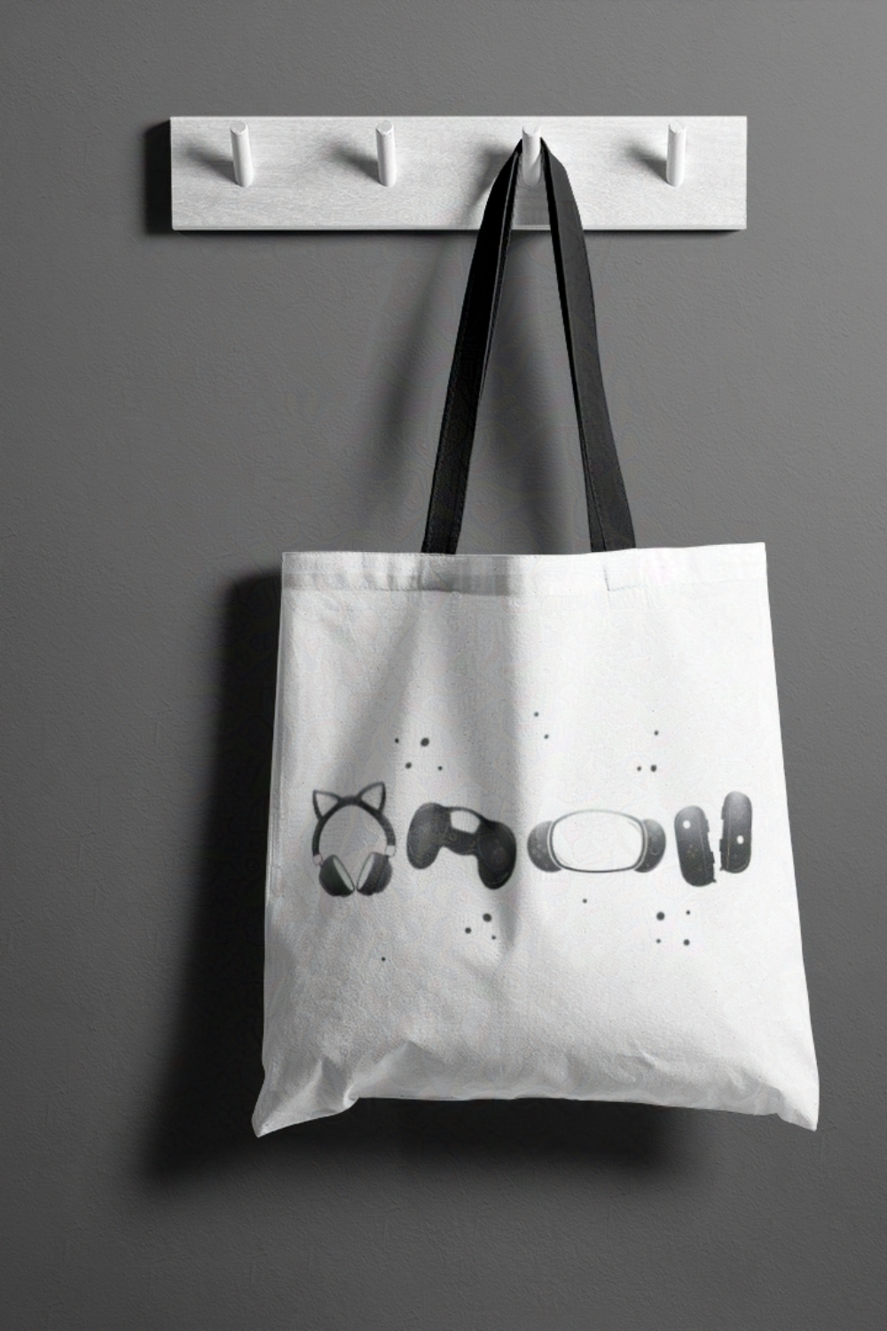 Gamer Geek Monochrome Essentials Tote Bag