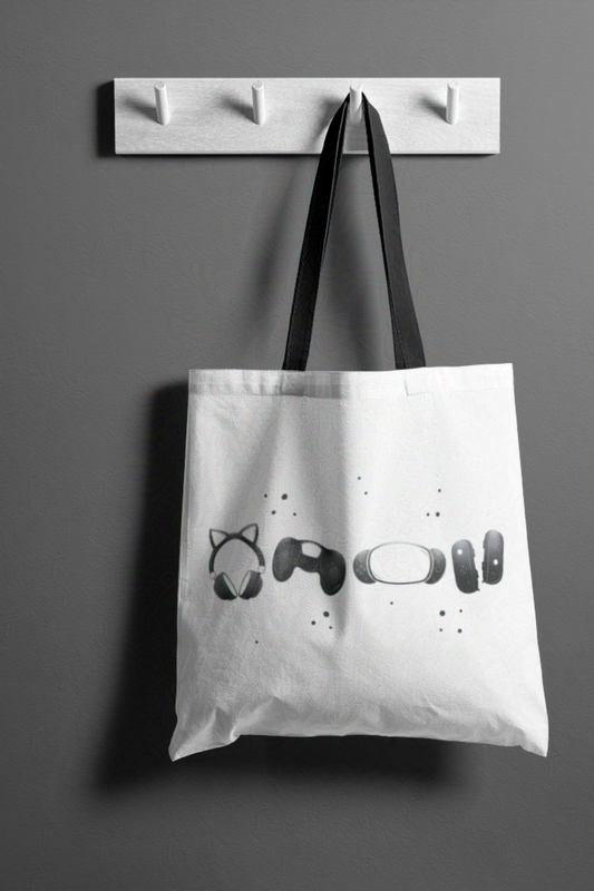 Gamer Geek Monochrome Essentials Tote Bag