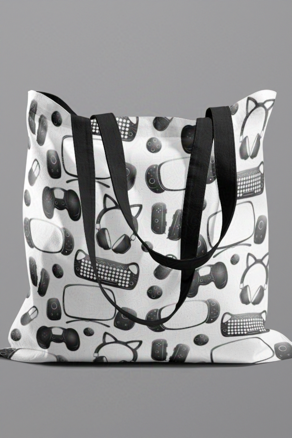 Gamer Geeks Patterned Essentials Tote Bag for Geeks