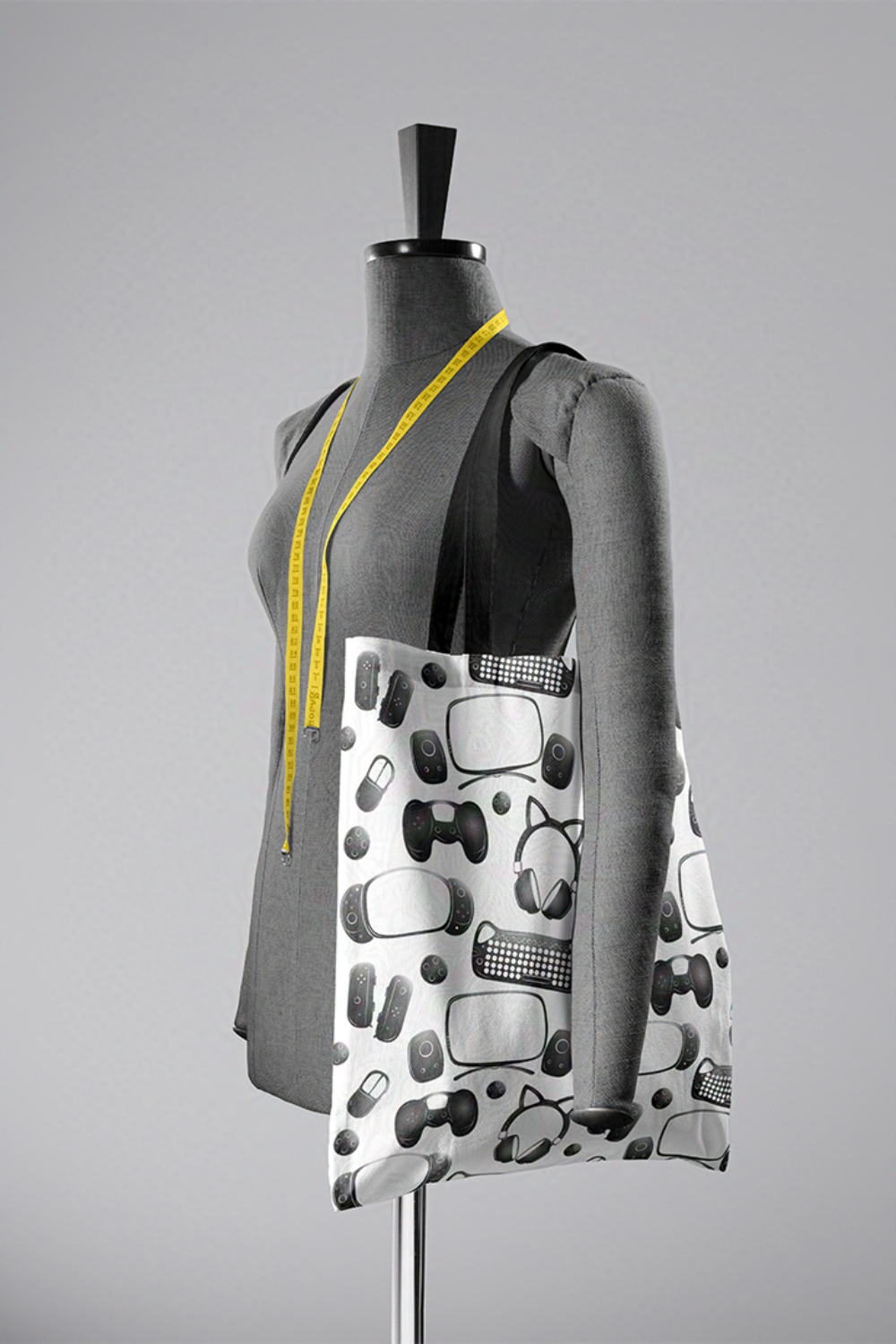 Gamer Geeks Patterned Essentials Tote Bag for Geeks