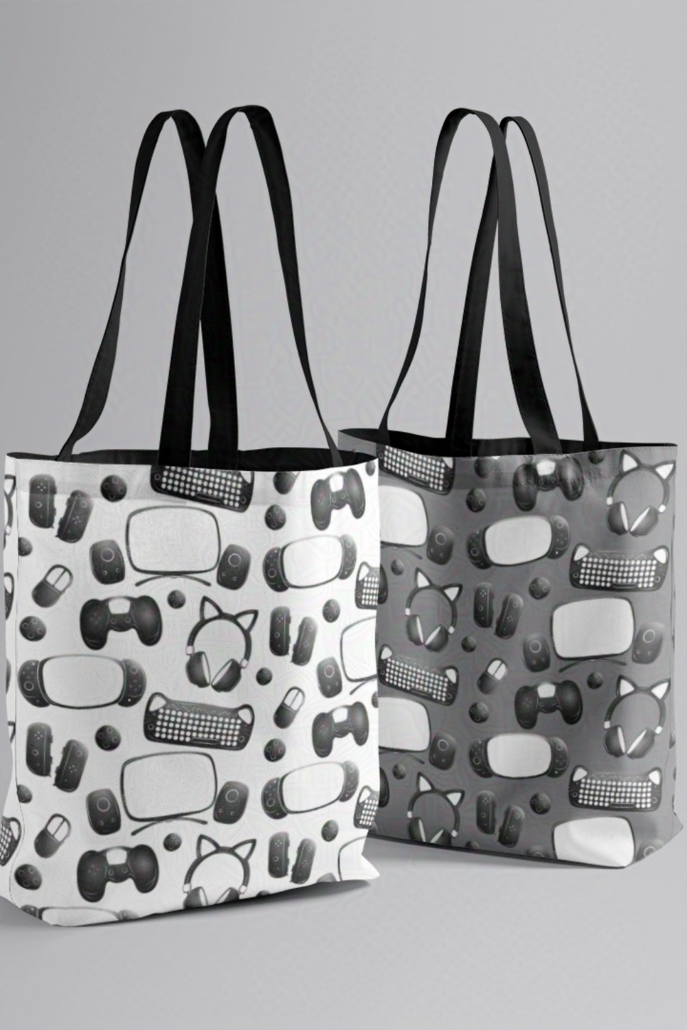 Gamer Geeks Patterned Essentials Tote Bag for Geeks