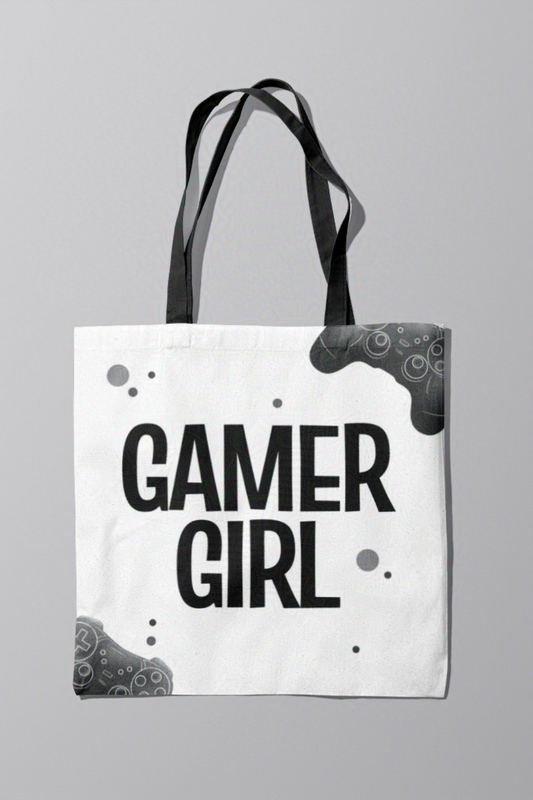 Gamer Girl Tote Bag for Gamers and Streamers for Gaming and Streaming Essentials