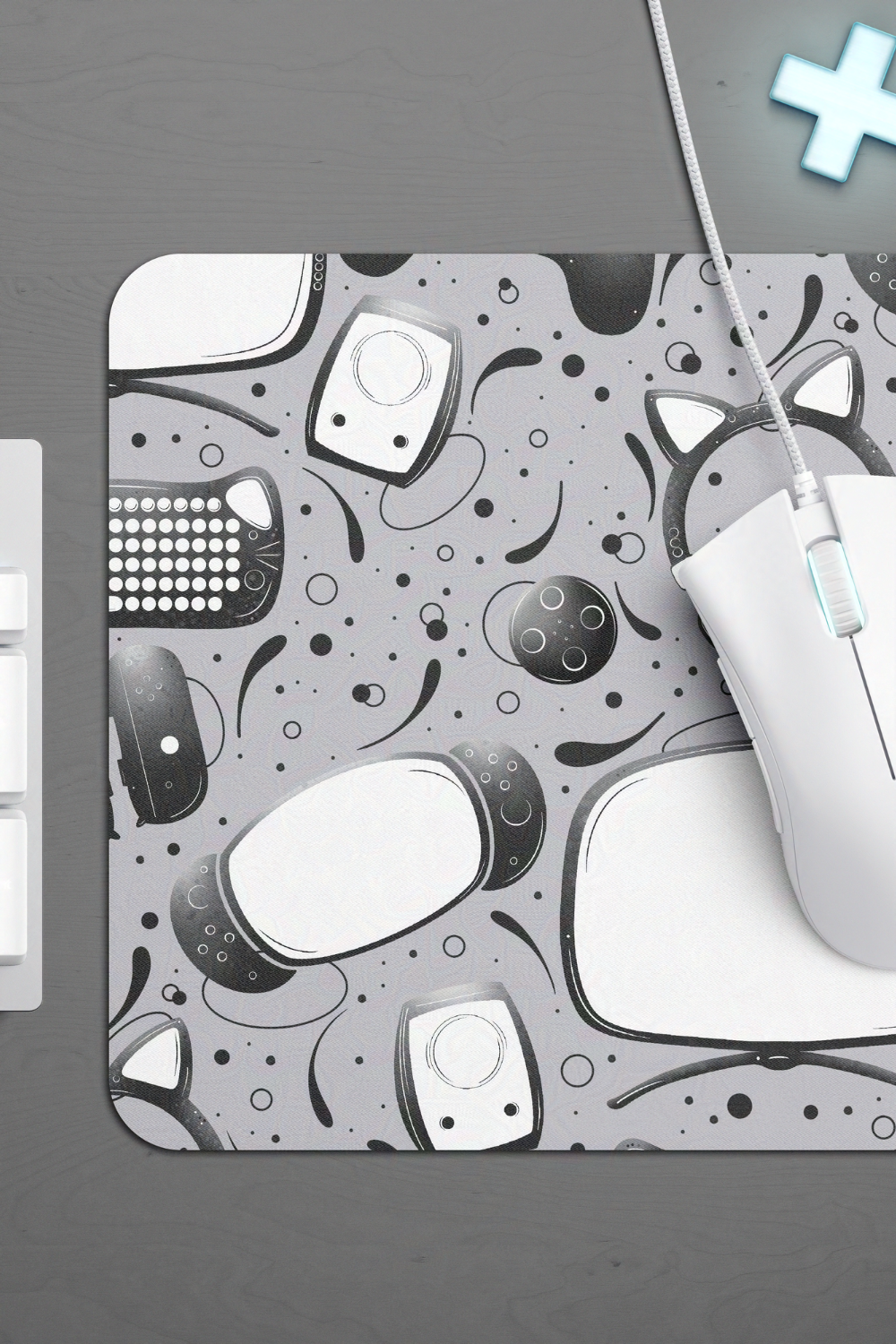 Gamer Geek Essentials Gaming Desk Mat Mouse Pad for Gamers and Streamers