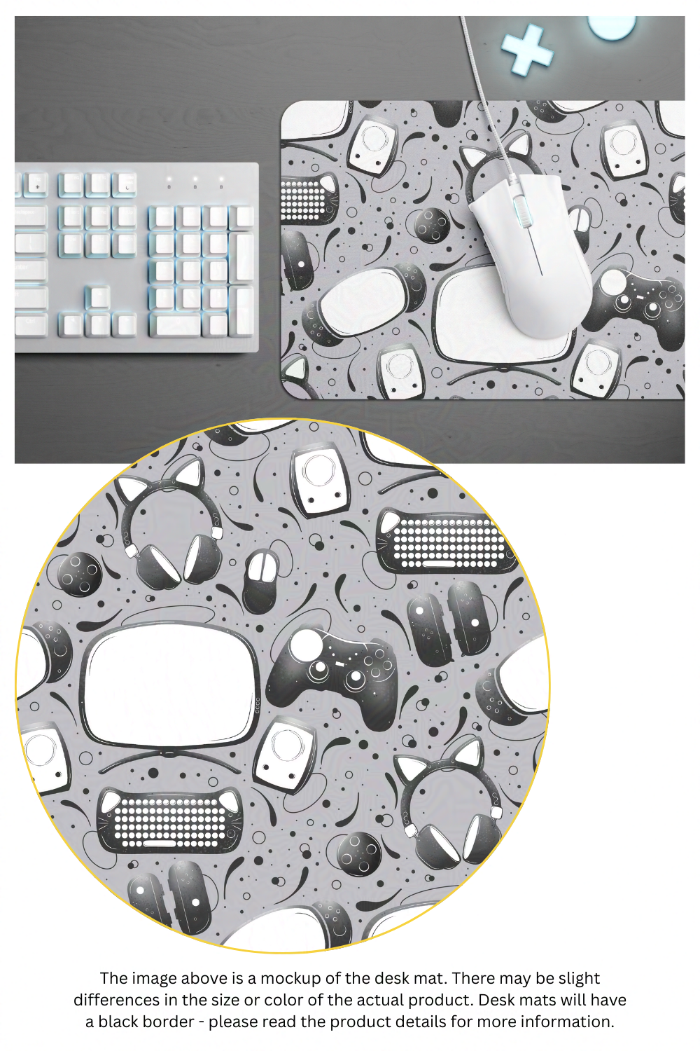 Gamer Geek Essentials Gaming Desk Mat Mouse Pad for Gamers and Streamers