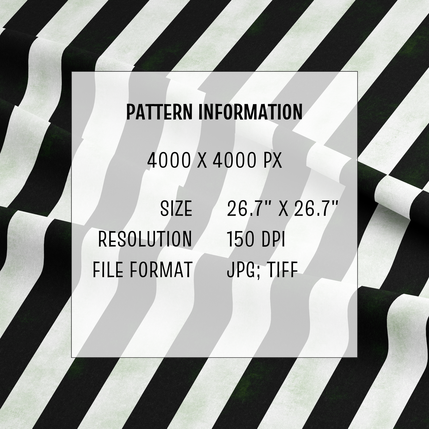 Ghostly Stripes, Black and White, Digital Design Files