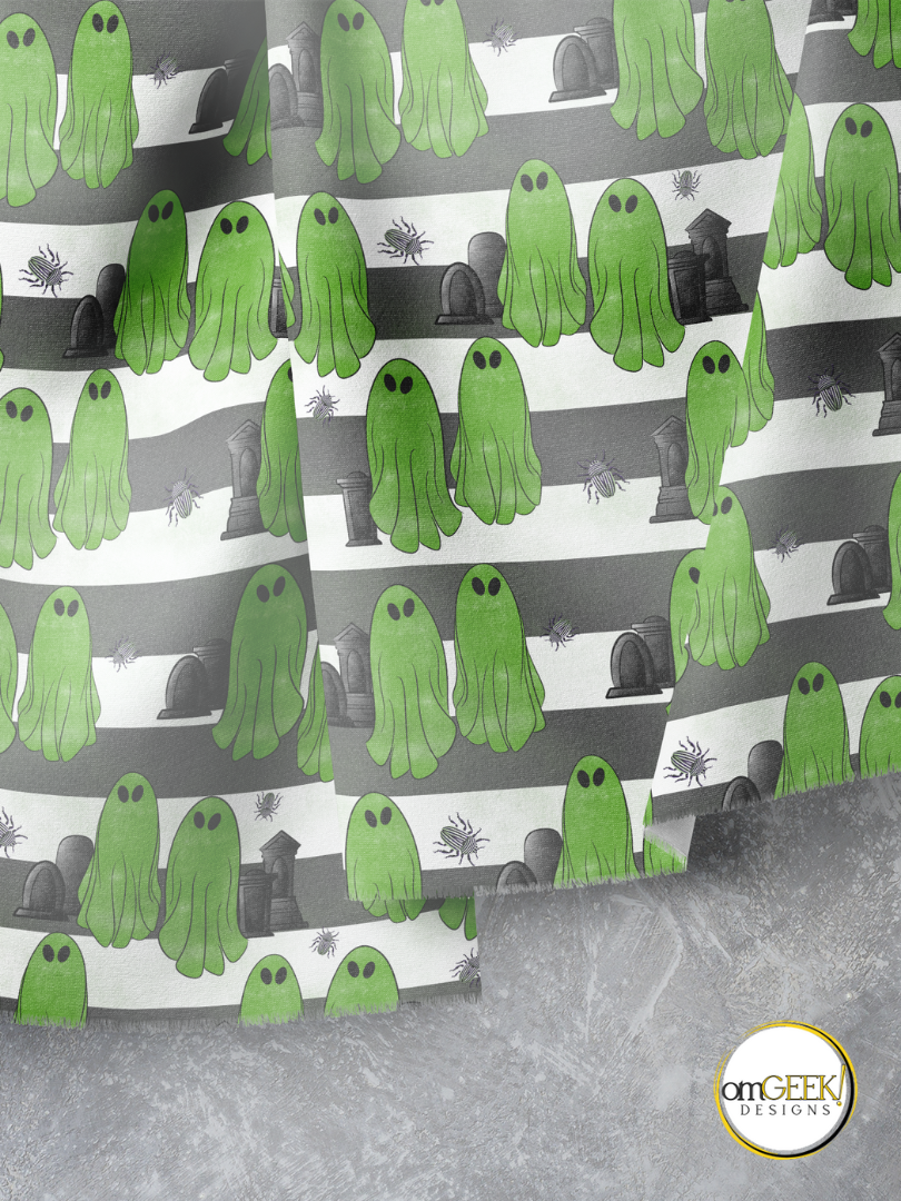 Ghosts with the Most Beetlejuice Graveyard Fabric