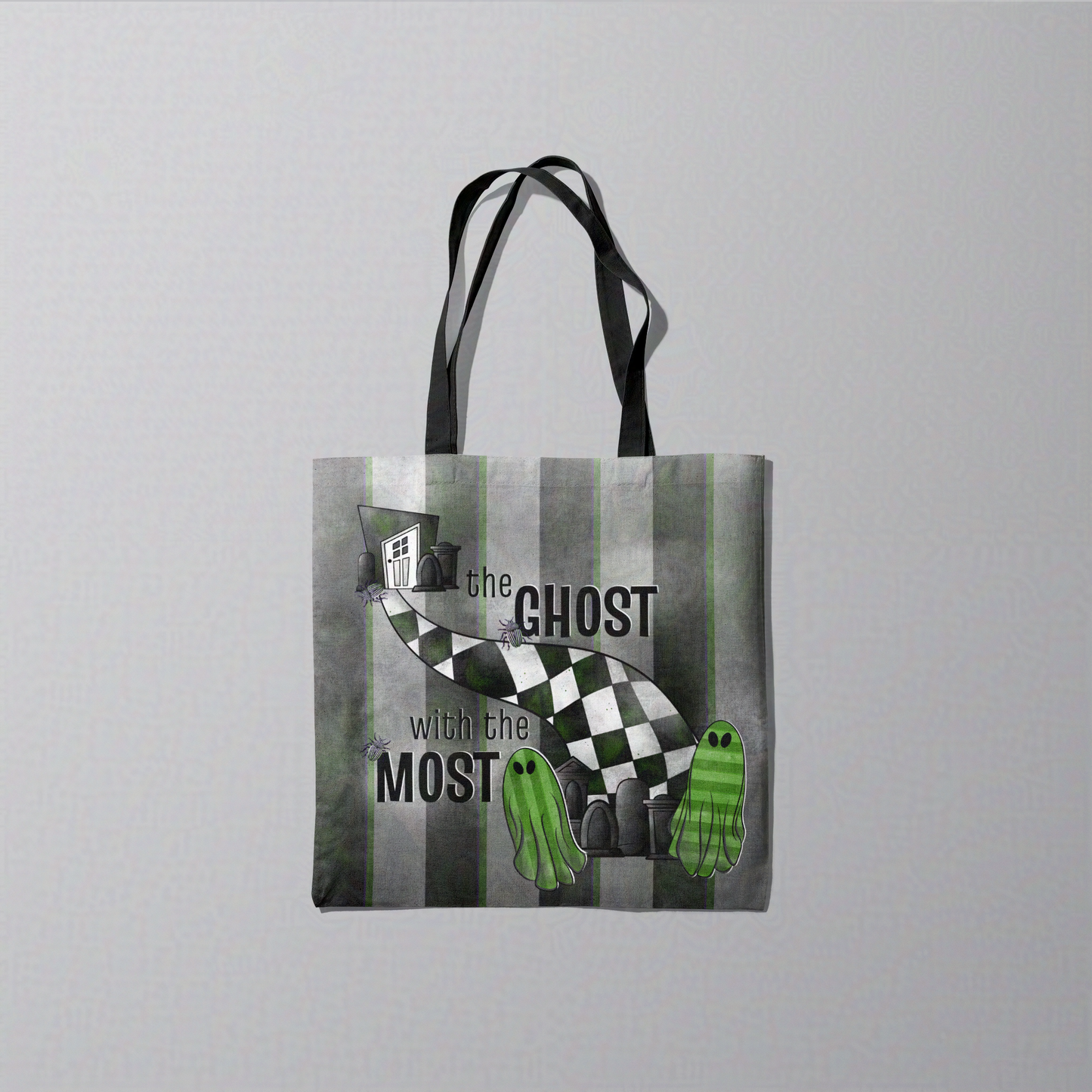 The Ghost with the Most Beetle Juice Trick or Treat Carry All Tote Bag