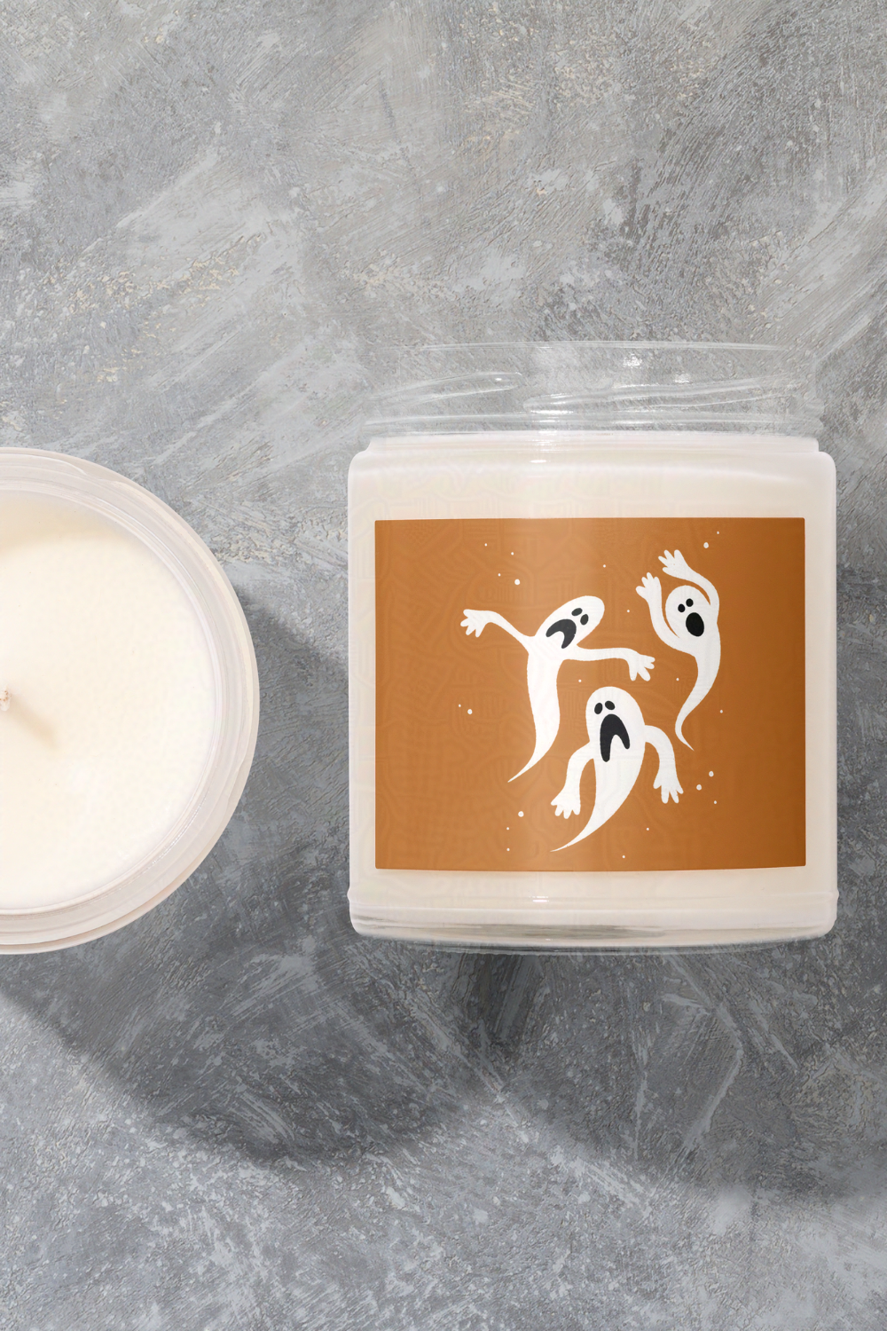 Graveyard Ghost Halloween Town Scented Candle