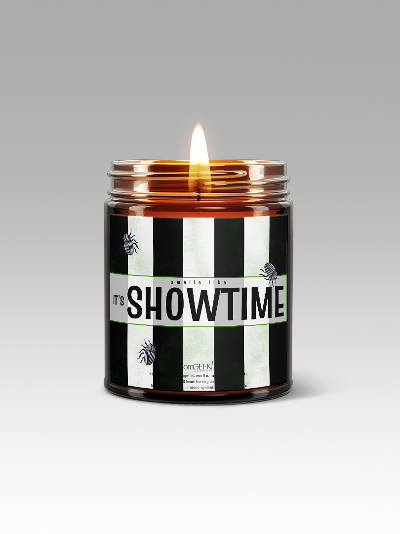 It's Showtime Halloween Spooky Scented Coconut Apricot Wax Candles | Available in 5 Scents