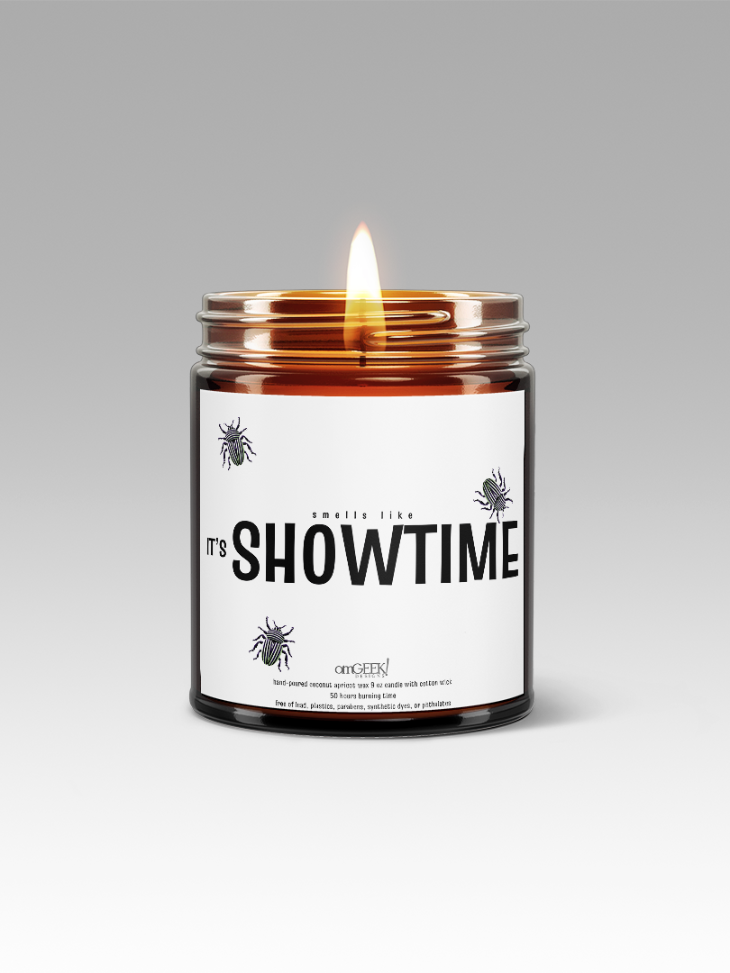 It's Showtime Halloween Spooky Season Scented Coconut Apricot Wax Candles | Available in 5 Scents