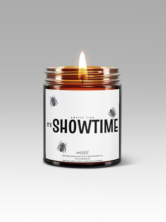 It's Showtime Halloween Spooky Season Scented Coconut Apricot Wax Candles | Available in 5 Scents