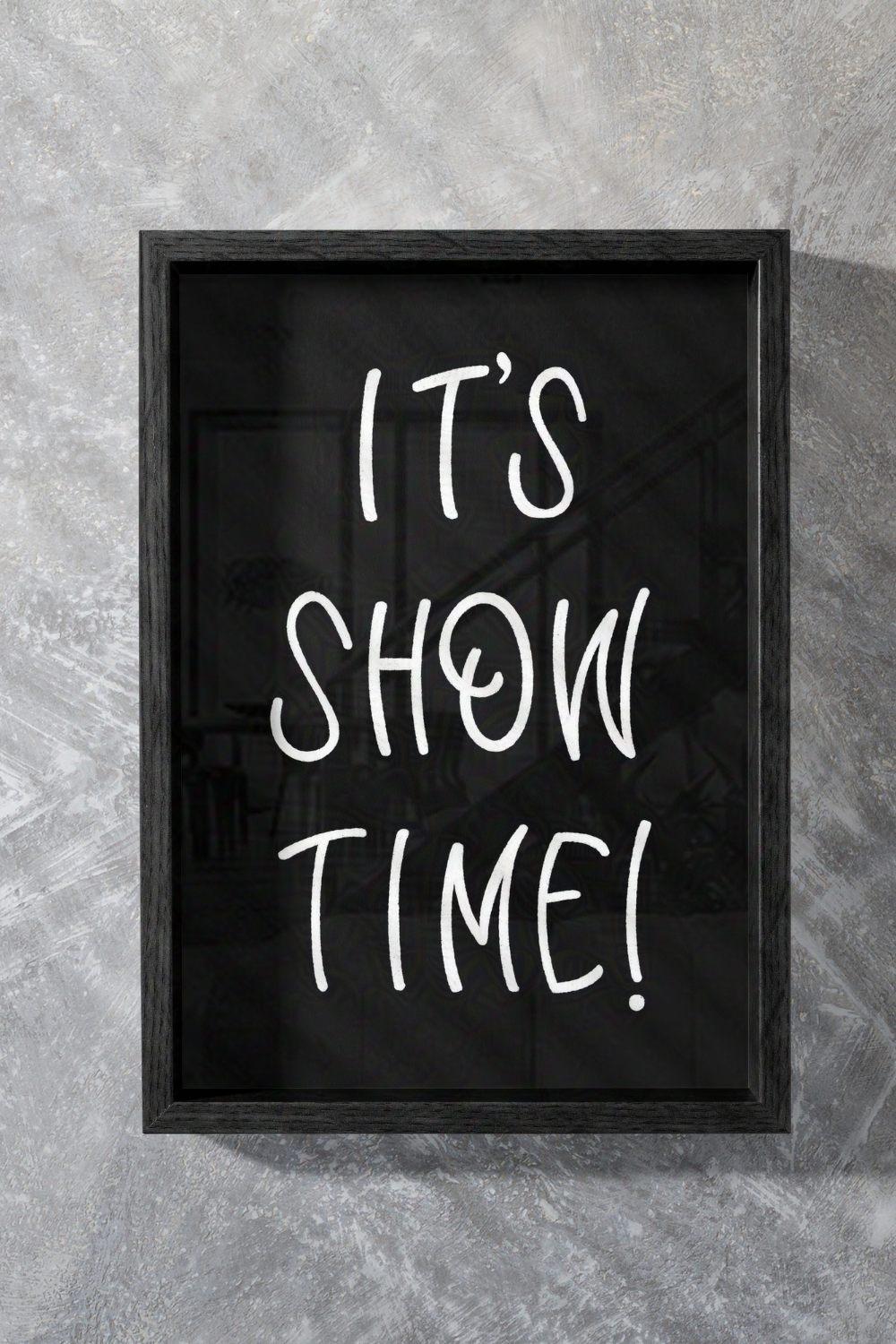 It's Show Time Beetlejuice-Inspired Wall Art | Spooky, Subtle, Stylized Wall Print