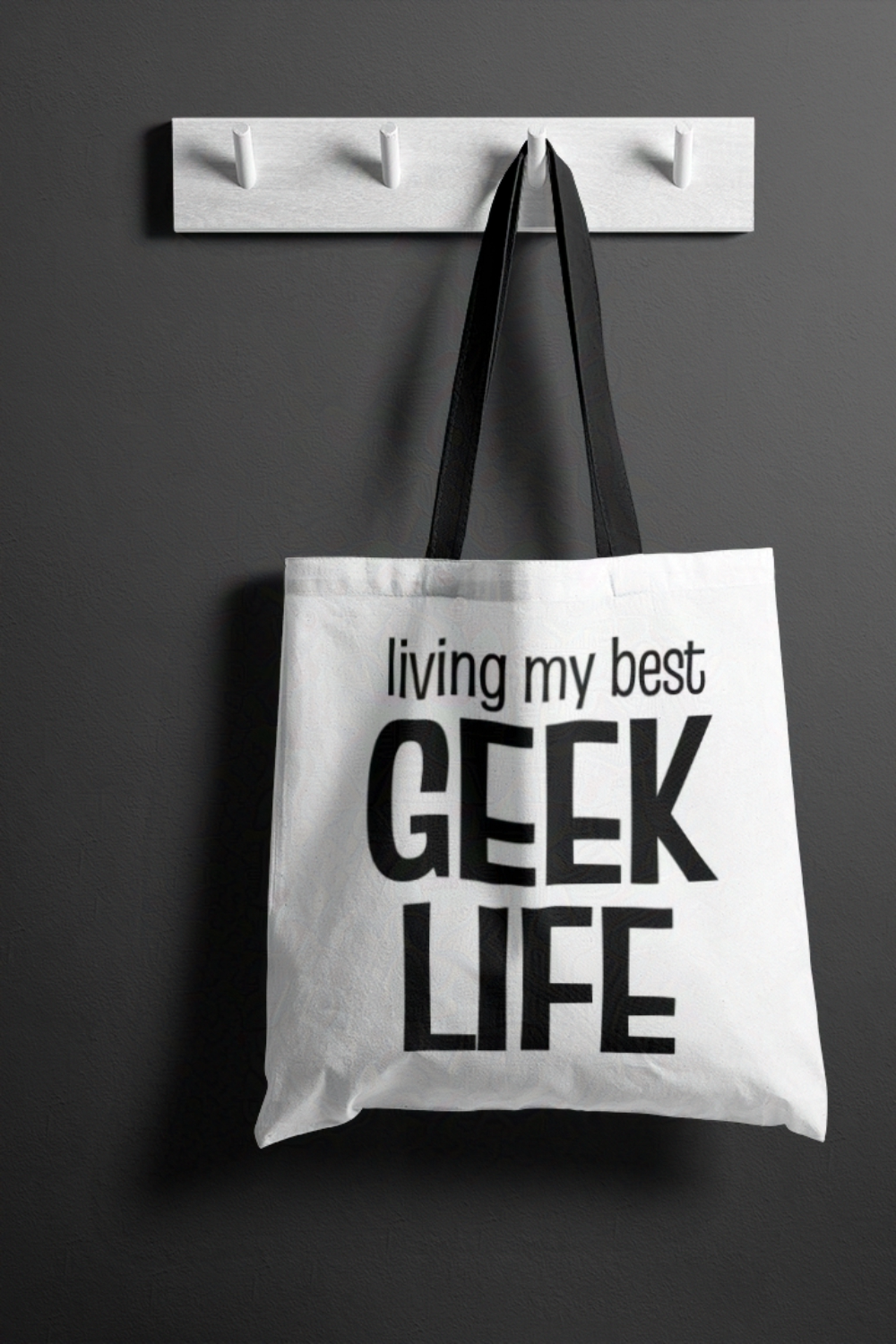 Living My Best Geek Life Tote Bag for Geeks and Gamers