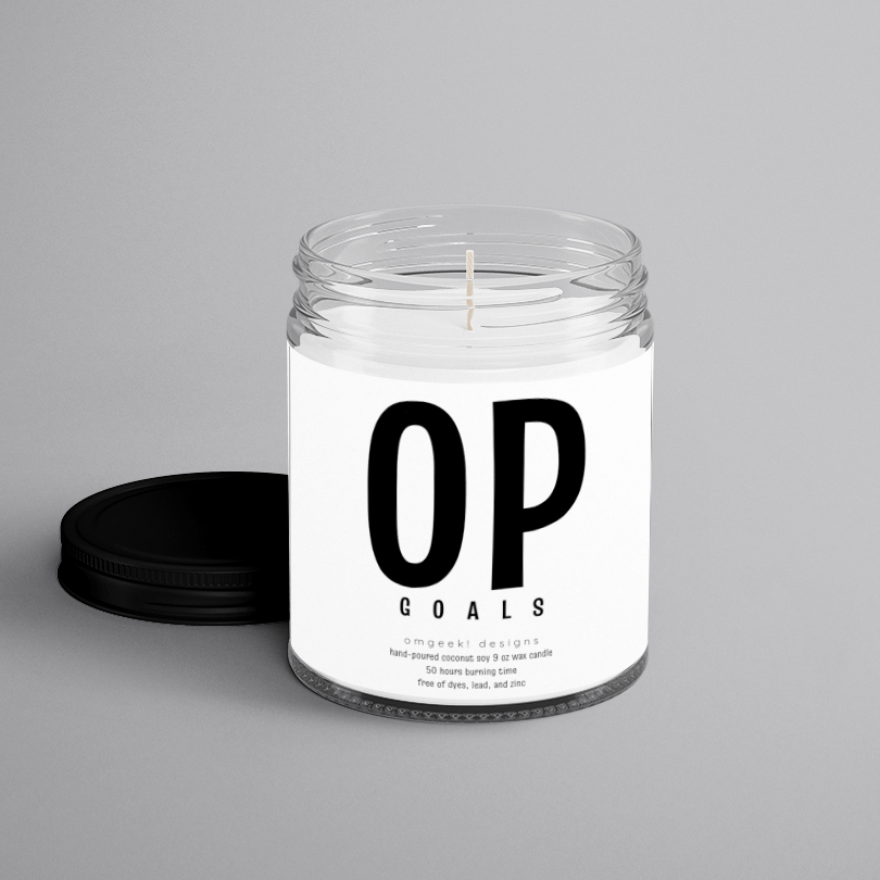 Overpowered (OP) Goals Scented Soy Candle