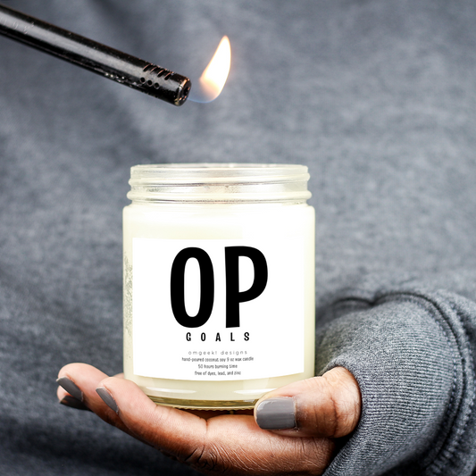 Overpowered (OP) Goals Scented Soy Candle