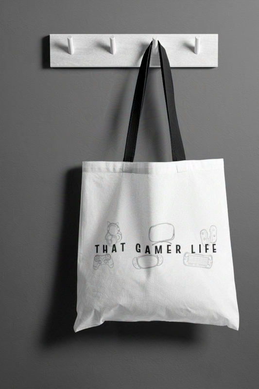 That Gamer Life Tote Bag for Gamers and Geeks