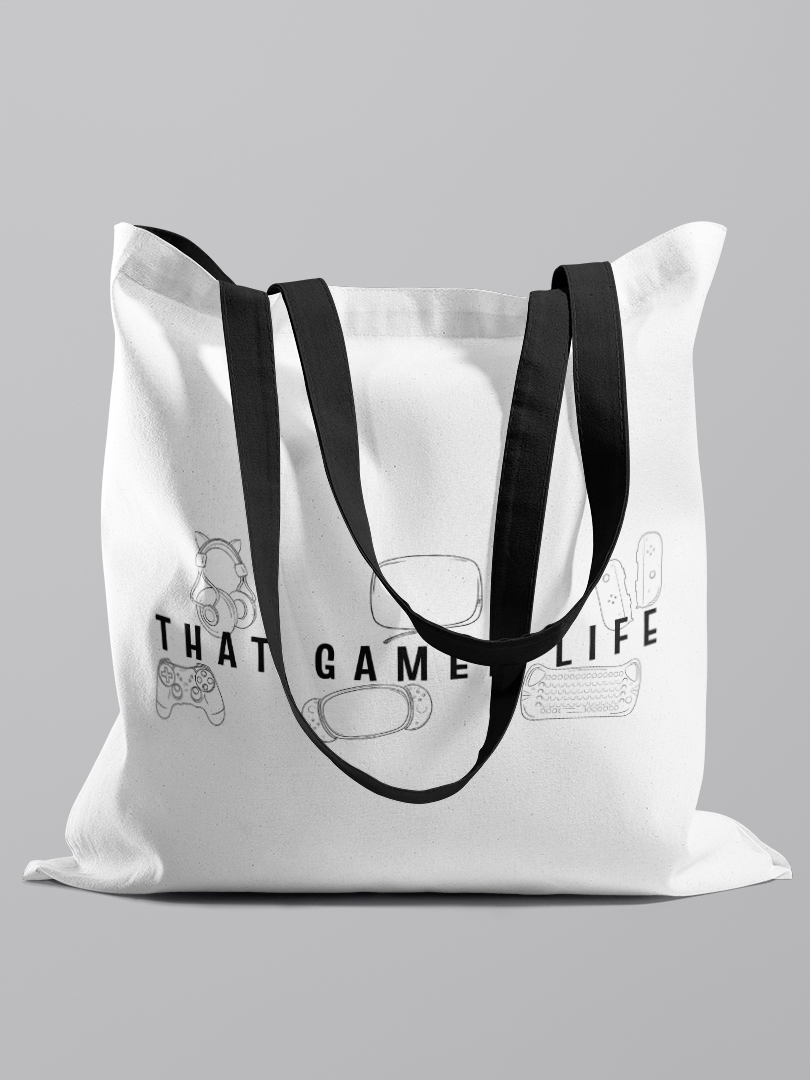 That Gamer Life Tote Bag for Gamers and Streamers in a Carry-All for Gaming and Streaming Essentials