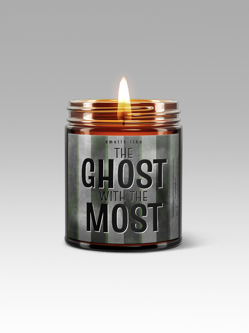 The Ghost with the Most Halloween Spooky Season Scented Coconut Apricot Wax Candles | Available in 5 Scents