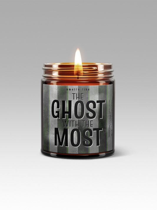 The Ghost with the Most Halloween Spooky Season Scented Coconut Apricot Wax Candles | Available in 5 Scents