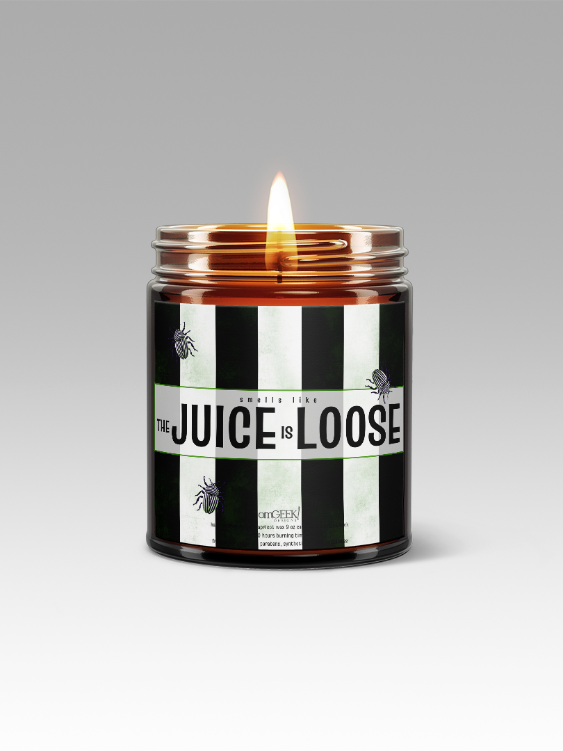 The Juice is Loose Halloween Spooky Season Scented Coconut Apricot Wax Candles | Available in 5 Scents