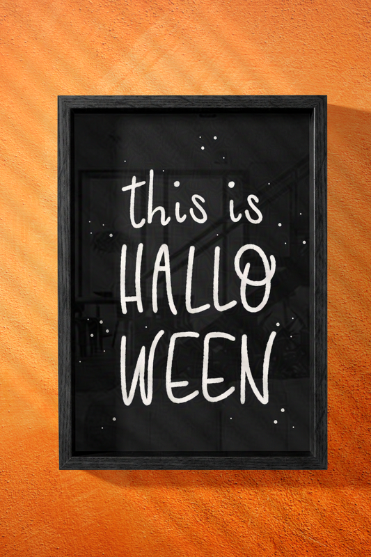 This is Halloween The Nightmare Before Christmas-Inspired Quote Wall Art | Spooky, Subtle, Stylized Wall Print