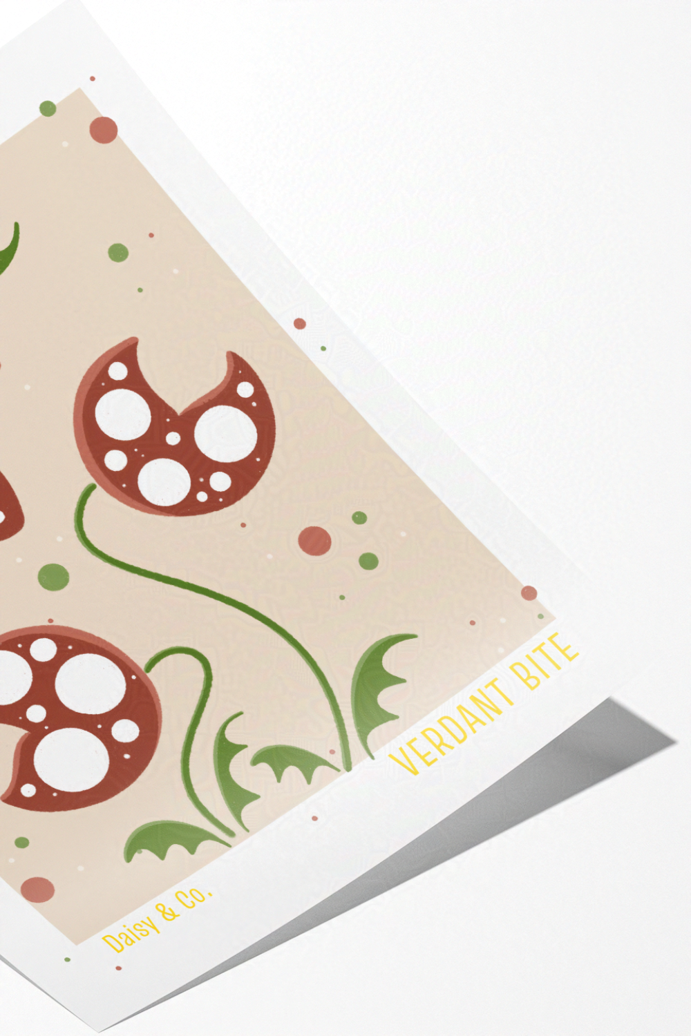 Daisy & Co. Flower Market Framed Wall Art – Verdant Bite | Cozy Botanical Video Game Inspired Spring Wall Art