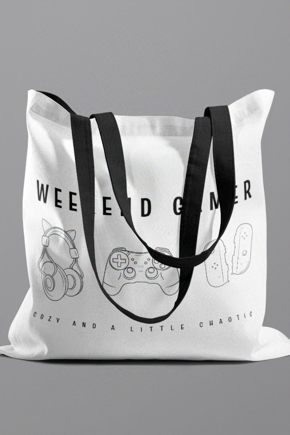Weekend Gamer Tote Bag for Gamers and Geeks
