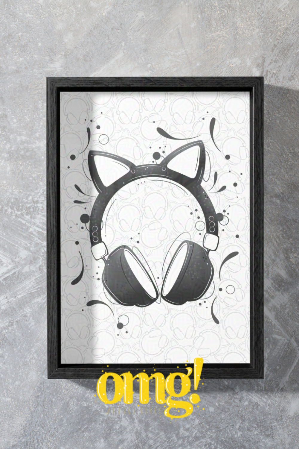 Gaming Headphones Wall Art for Gamer Geeks