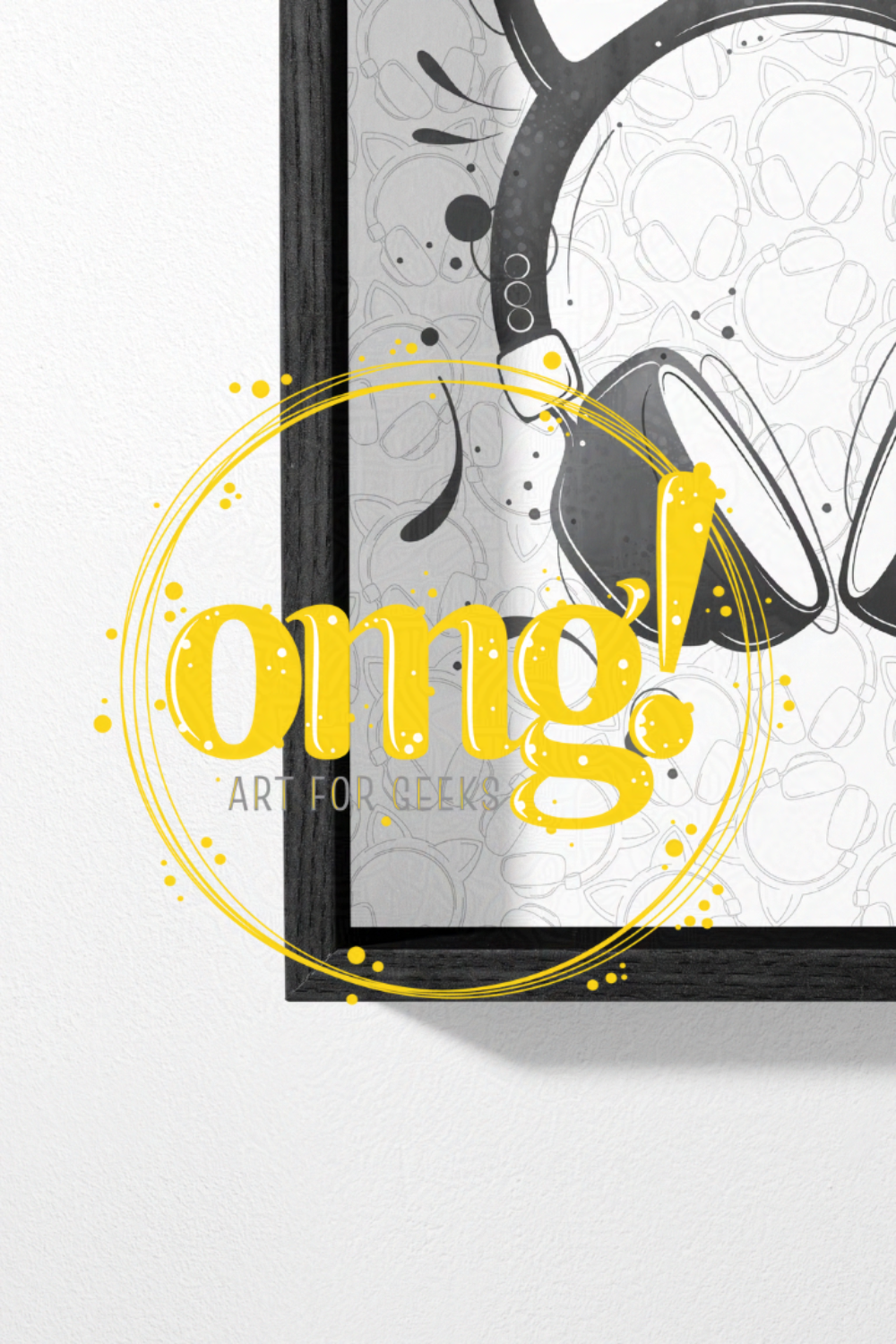 Gaming Headphones Wall Art for Gamer Geeks