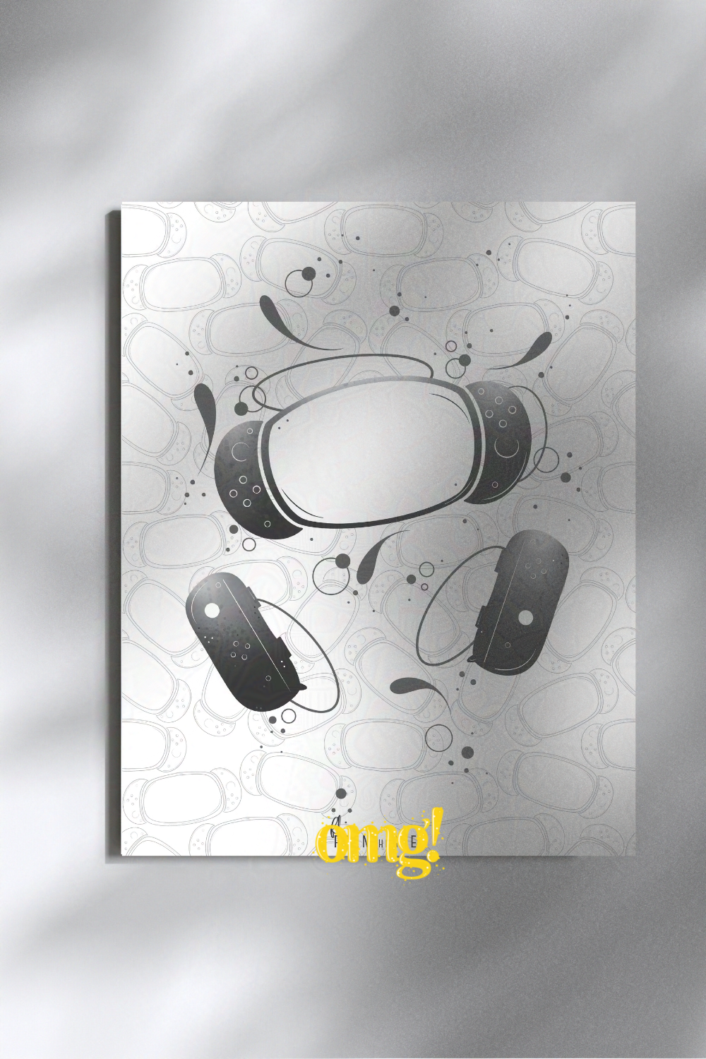 Handheld Controller Wall Art for Gamer Geeks