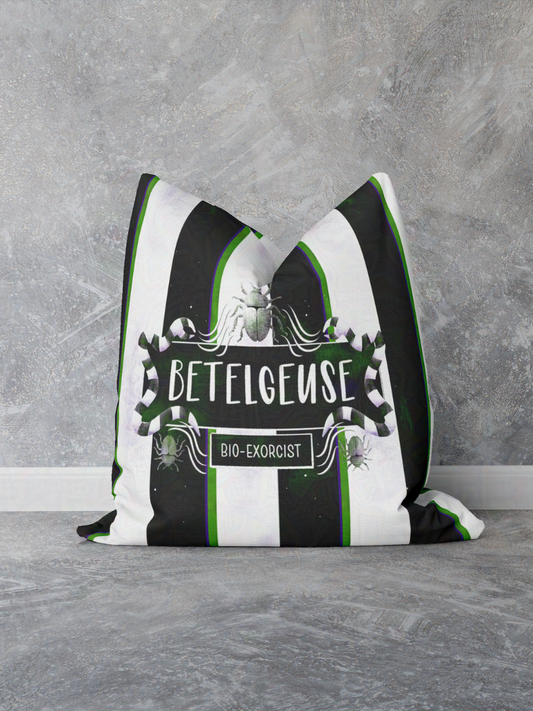 Beetle Juice, Beetle Juice, Betelgeuse Spun Polyester Square Pillow and Pillowcase